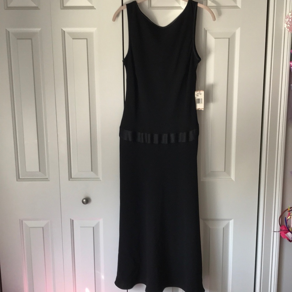 NWT Classic drop waist black dress size 12